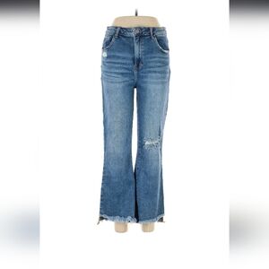 Women's Blue Cropped Jeans